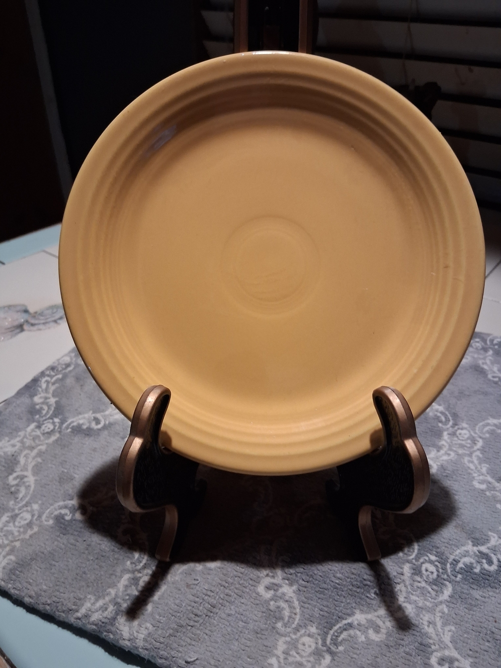 Yellow Ceramic Dinner Plate